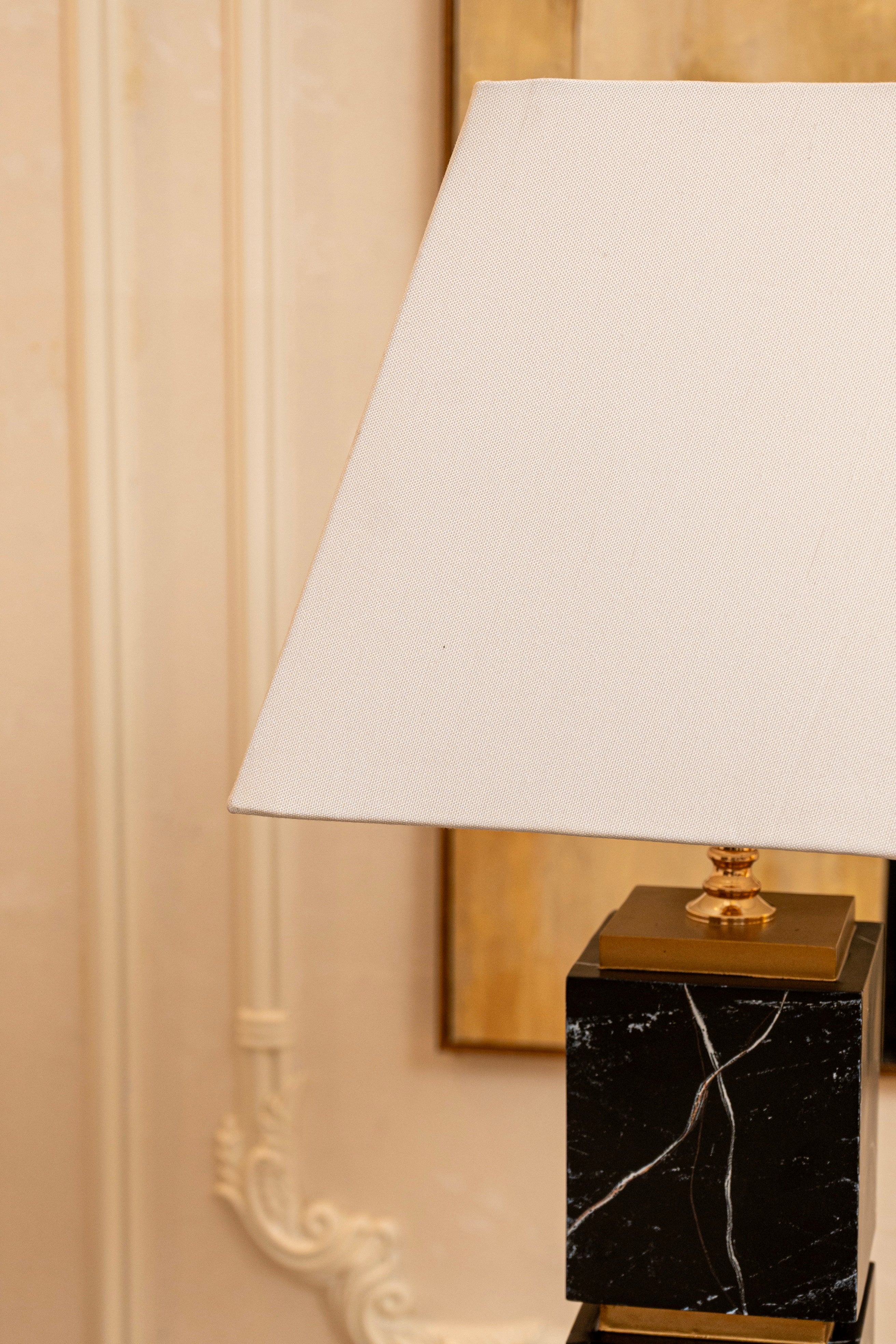 Noir Strata Modern Table Lamp