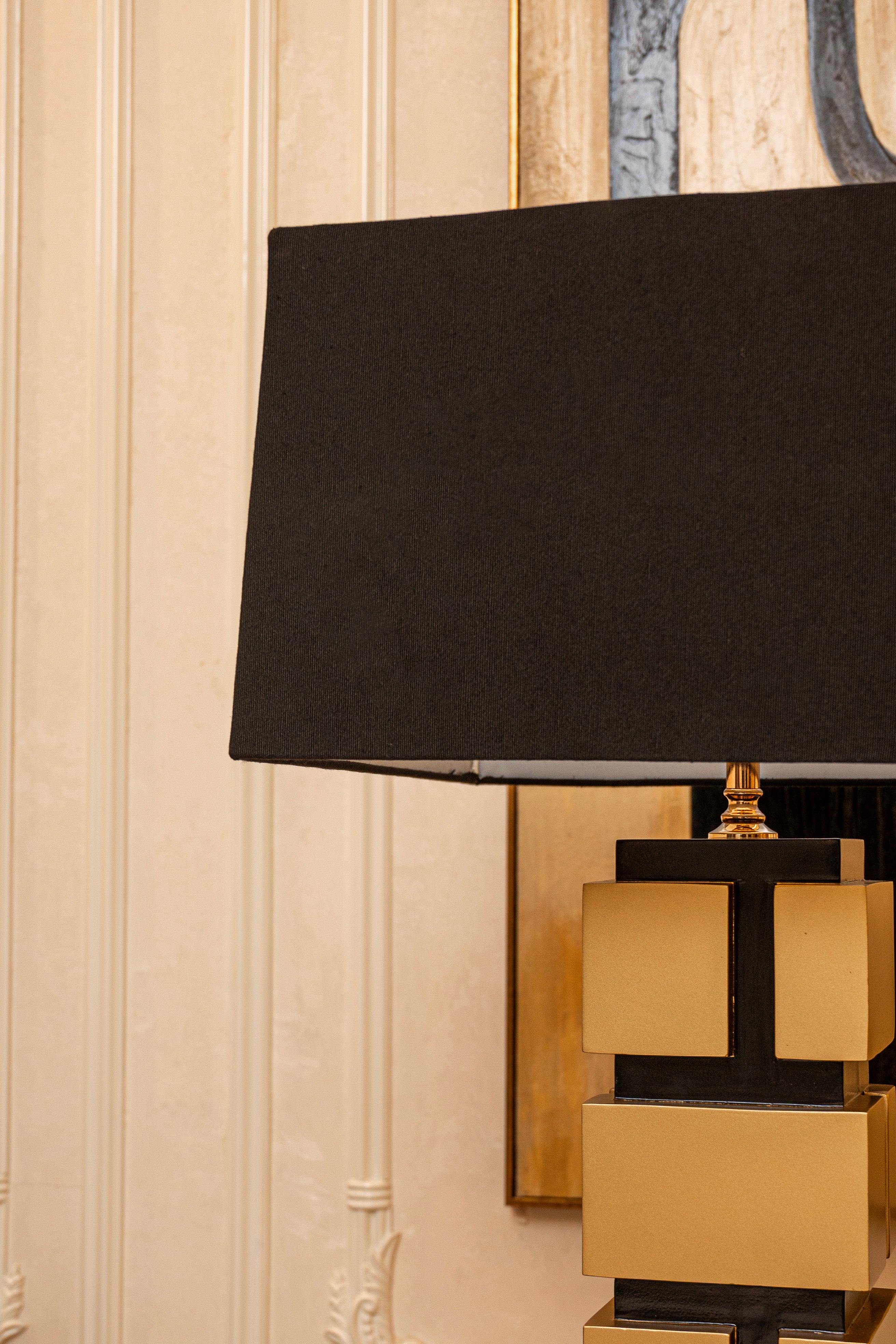 Golden Blocks Trendy Table Lamp