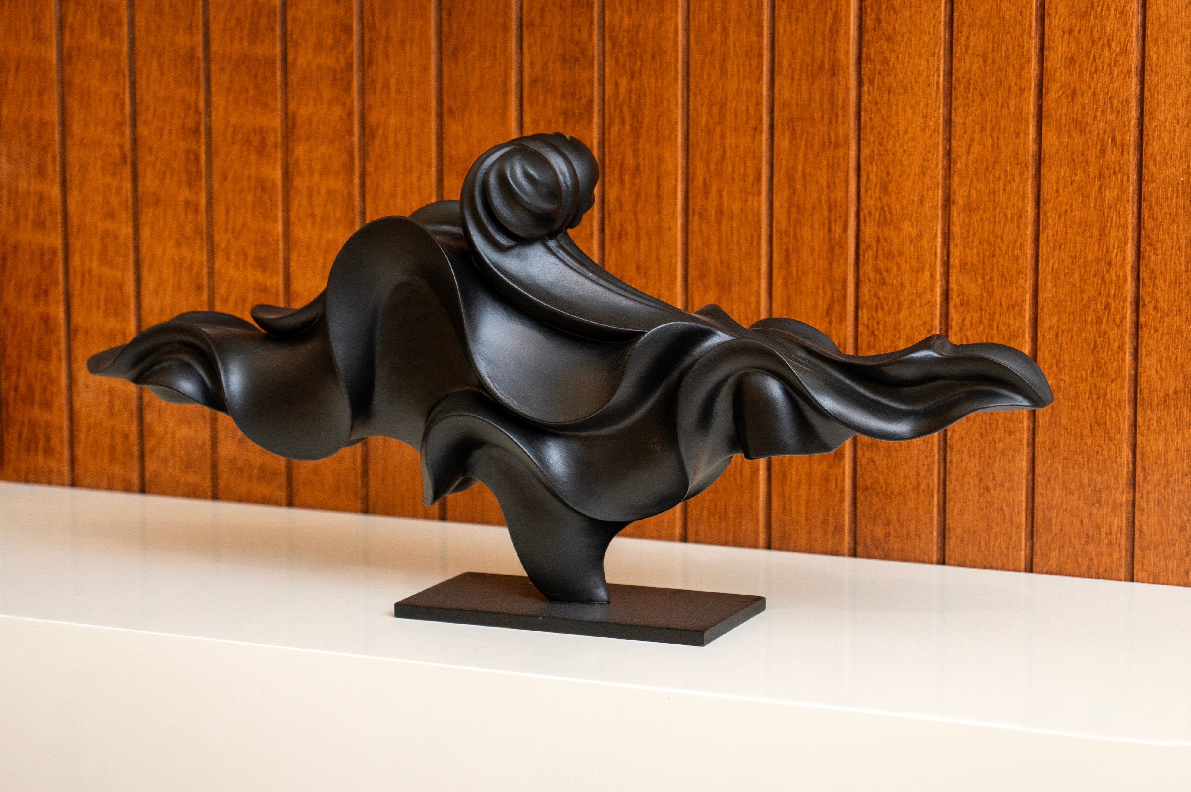 Waves of Time Abstract Artifact | Modern Resin Art Decor