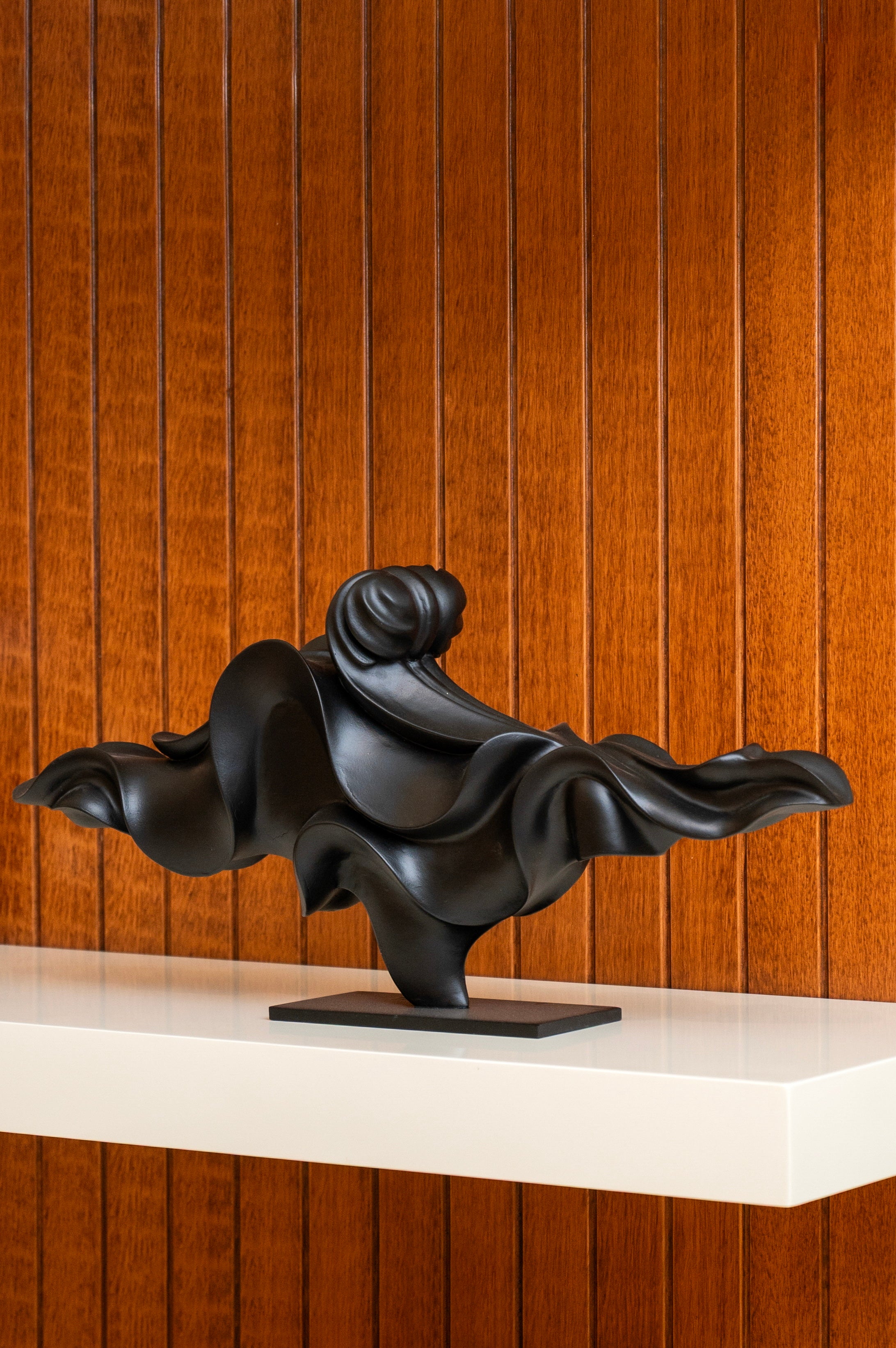 Waves of Time Abstract Artifact | Modern Resin Art Decor