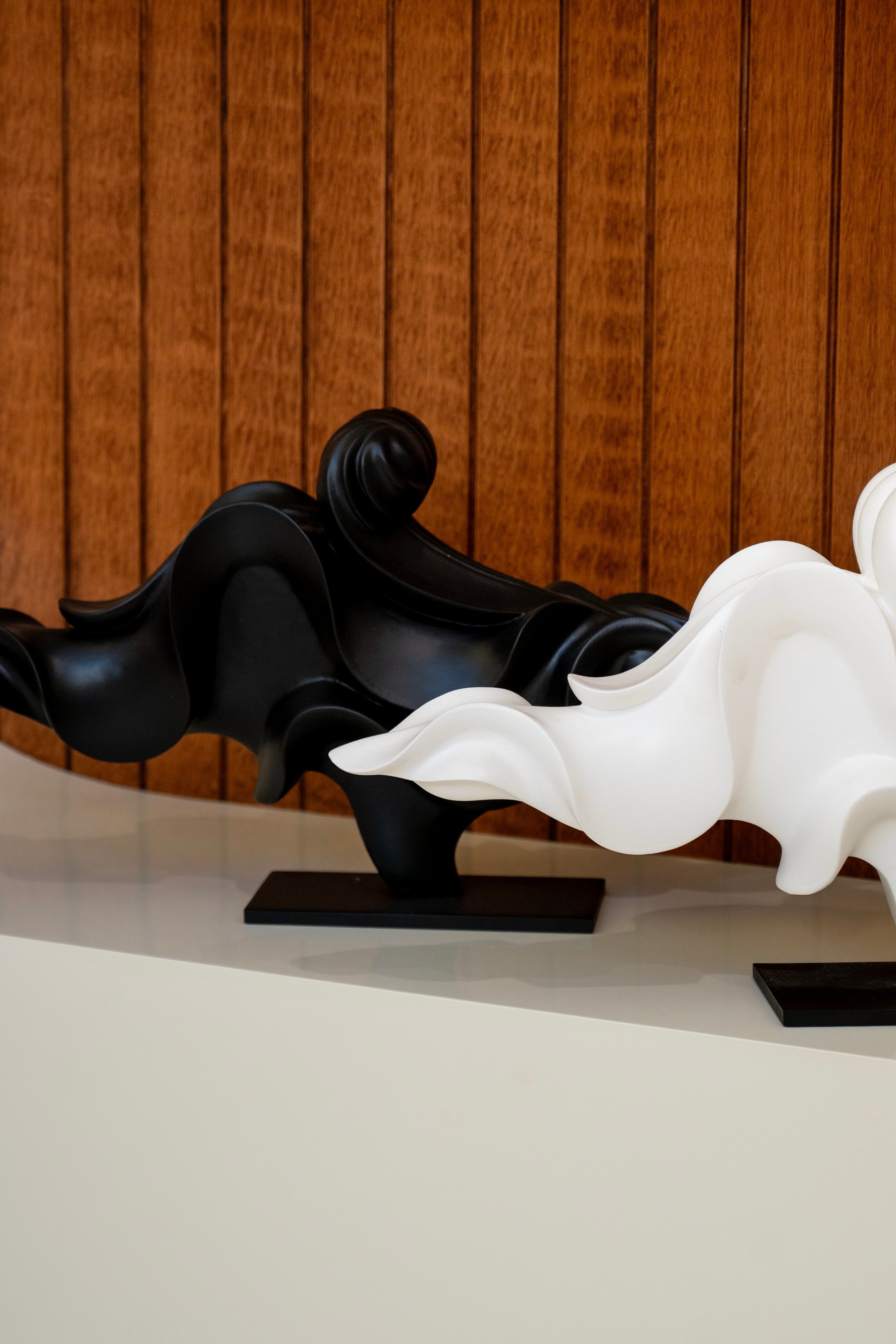 Waves of Time Abstract Artifact | Modern Resin Art Decor