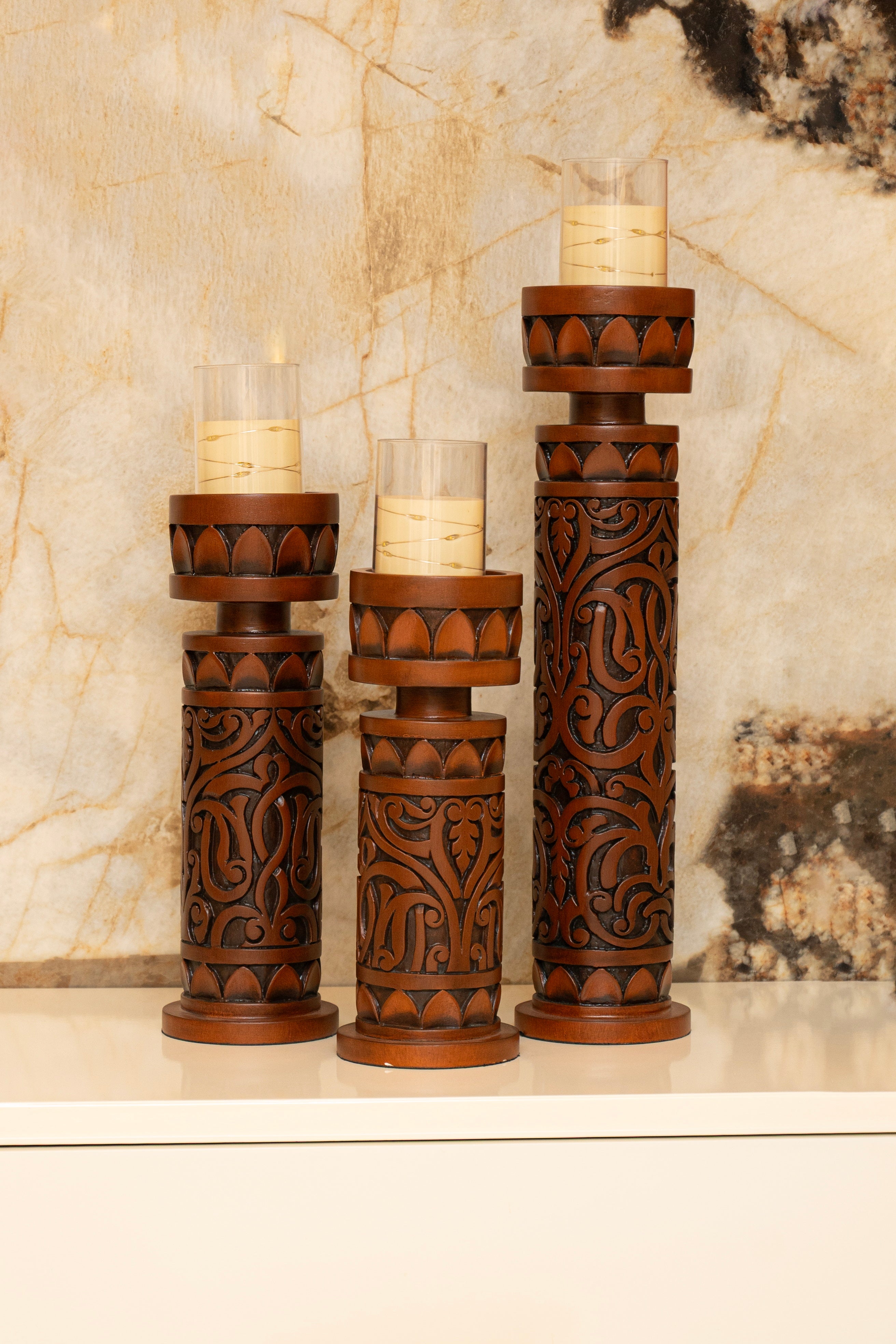 Nova Flame Holders (Set of 3)