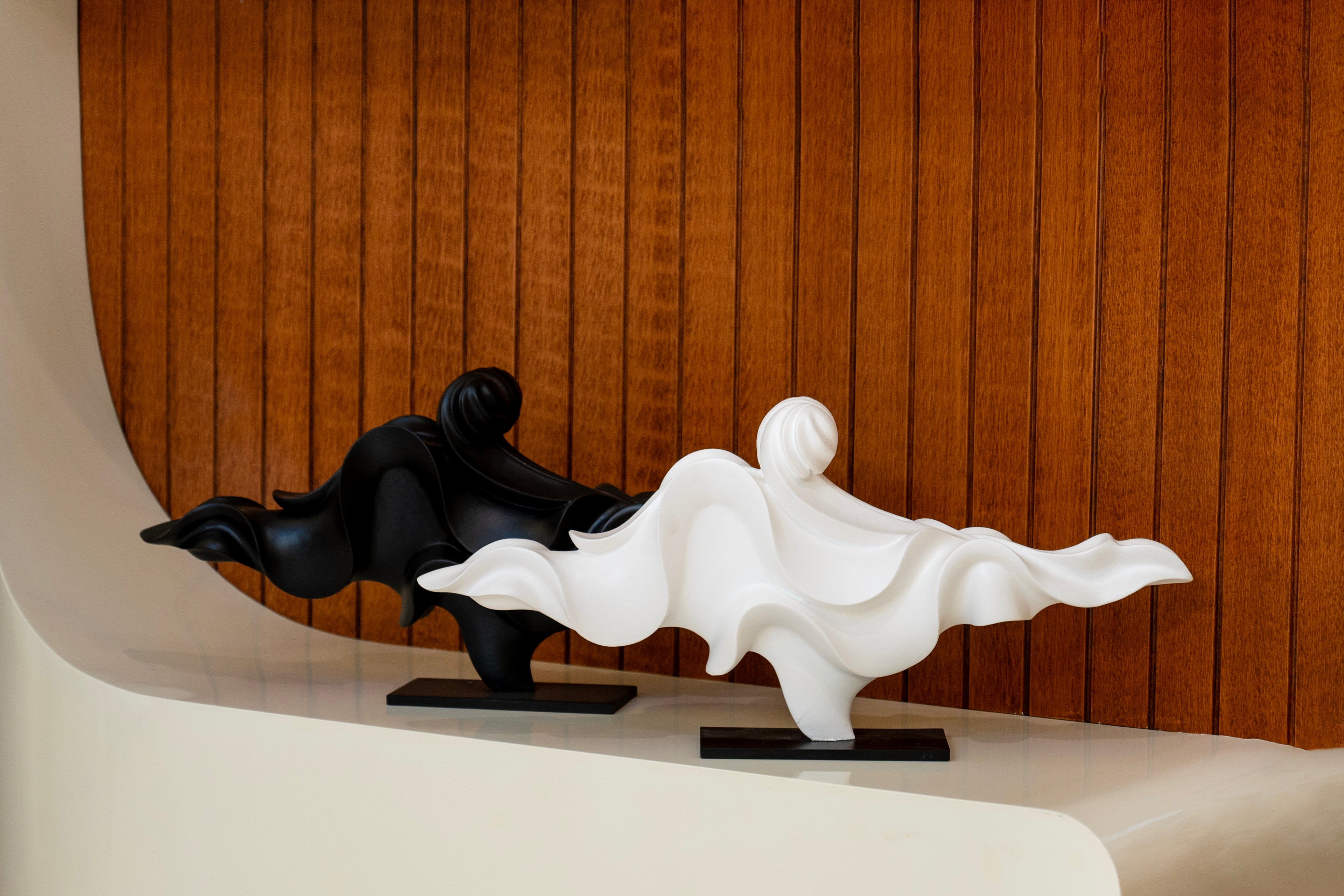 Waves of Time Abstract Artifact | Modern Resin Art Decor